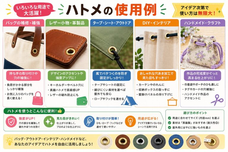 ハトメパンチ代用ガイド|100均で簡単DIY | 日常生活のアトリエ